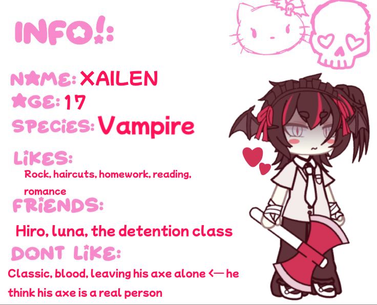 Gacha Life Monster Oc, Vampire Ocs, Gl Outfits, Character Sheet Writing, Outfit Mirror Selfie, I Hate U, Edgy Outfit, Cool Symbols, Kitty Clothes