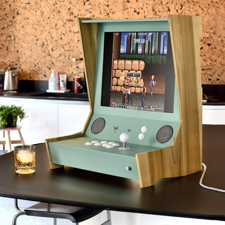 1up arcade cabinet by Parergon.
Parergon.gr at instagram Arcade Games Diy, Modele Impression 3d, Arcade Cabinet Plans, Arcade Bartop, Arcade Diy, Arcade Controller, Diy Arcade Cabinet, Diy Arcade, Arcade Table