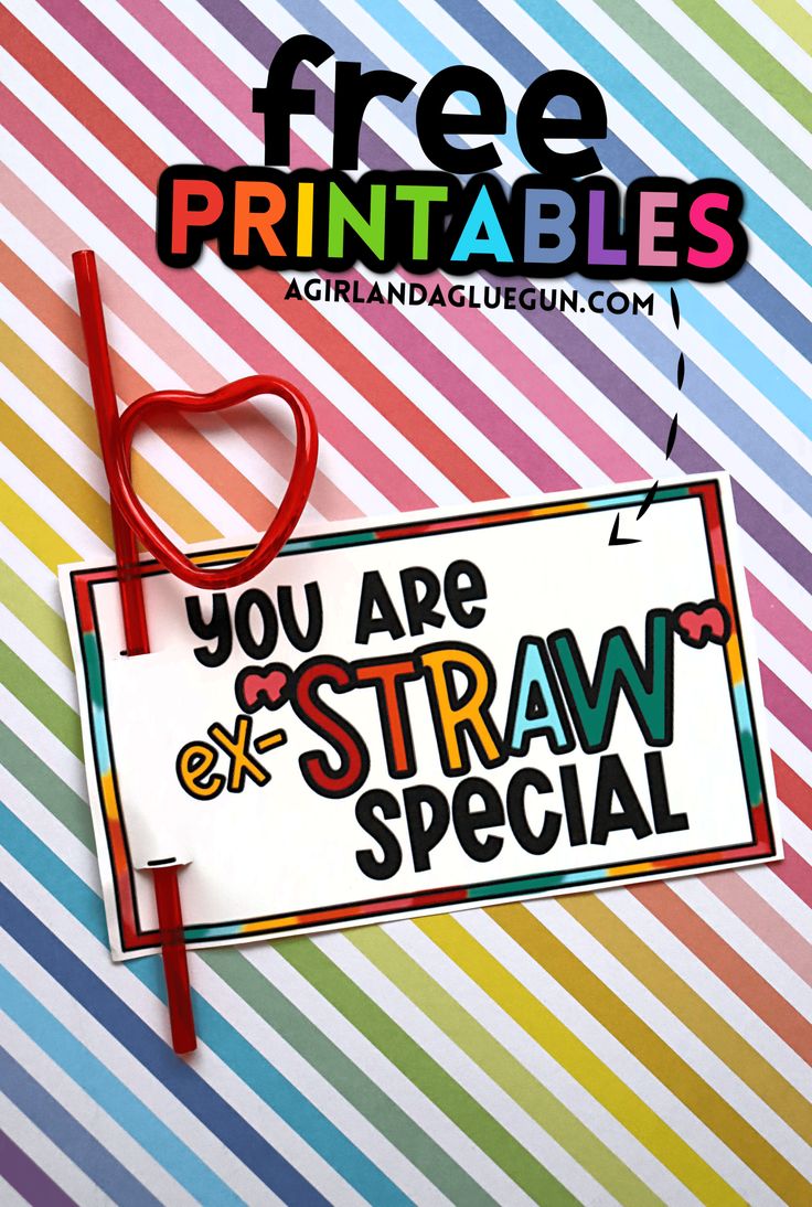 a sign that says you are straw and the words free printables on it