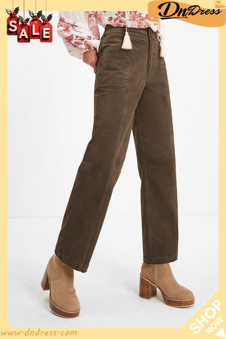 Pocketed Elastic Waist Straight Pants Relaxed Fit Utility Bottoms For Fall, Fall Full-length Cargo Pants With Welt Pockets, Fall Bottoms With Hip Pockets And Relaxed Fit, Fall Utility Straight Leg Pants, Relaxed Fit Khaki Pants For Fall, Khaki Relaxed Fit Pants For Fall, Fall Straight Work Pants With Pockets, Fall Work Pants With Pockets, Khaki Relaxed Fit Bottoms For Fall