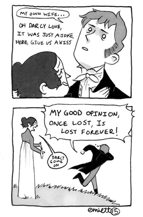 a comic strip with an image of a man in a tuxedo and woman in a dress