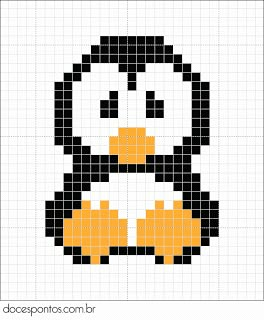 an image of a penguin made out of pixel pixels, with the text `'s name