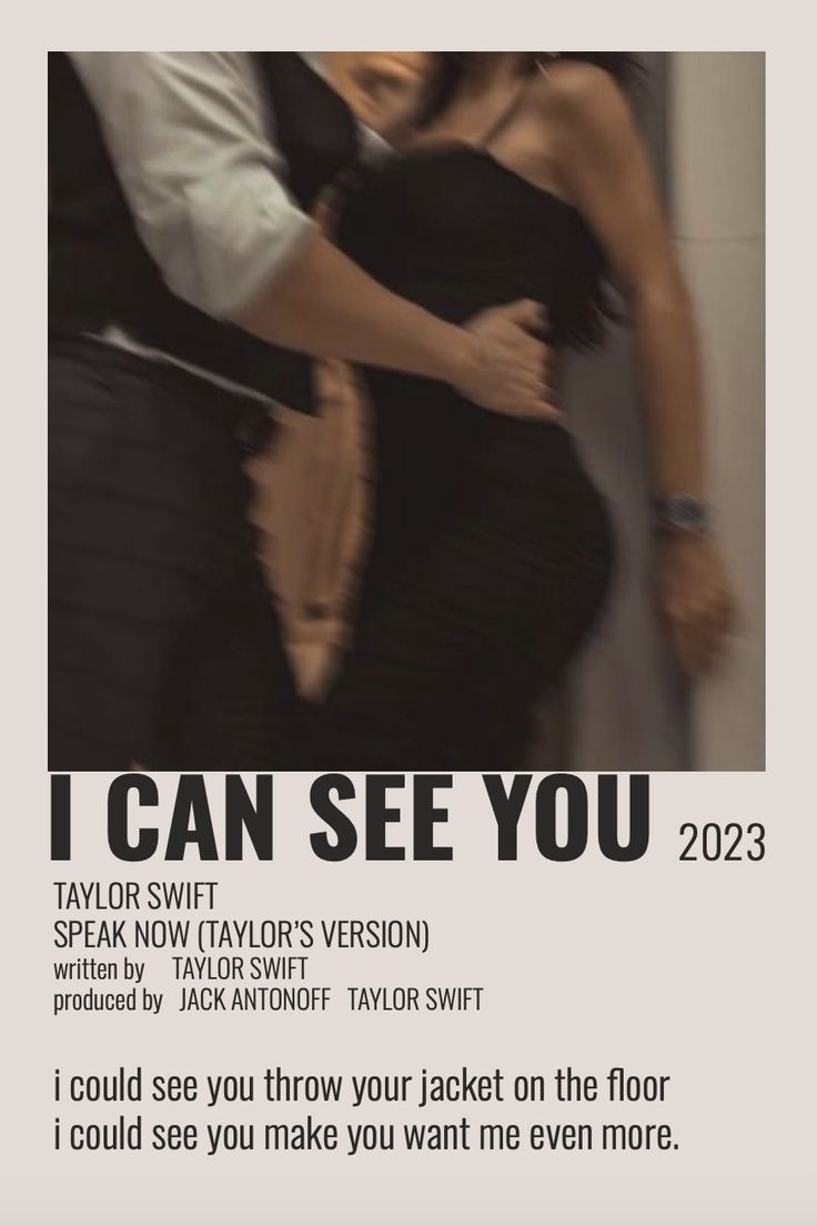 an advertisement for taylor swift's upcoming album, i can see you