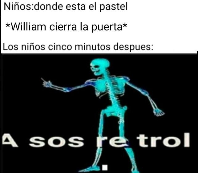 a skeleton is shown with the caption in spanish