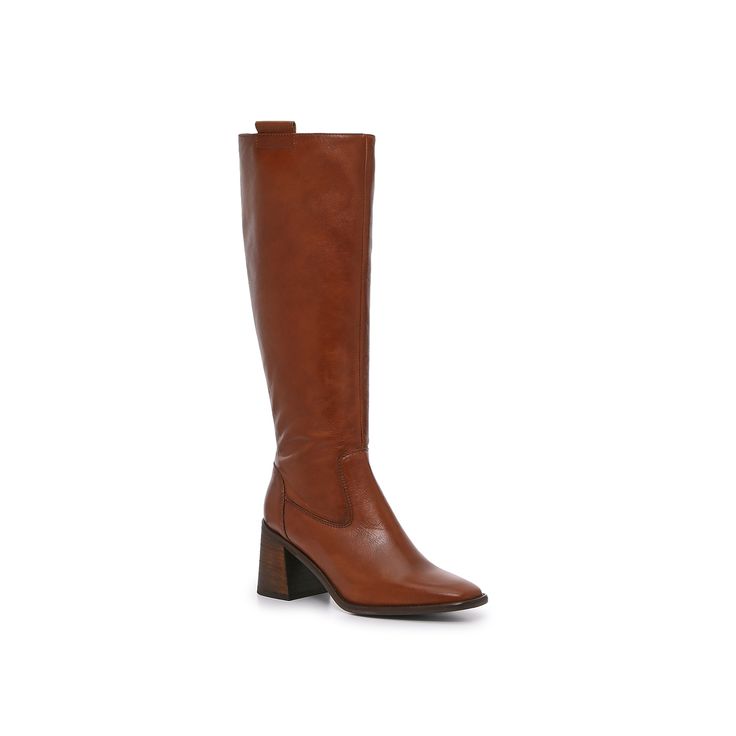 Coach and Four-Samu Boot This classic will never go out of style. The Samu boot from Coach and Four features a high-quality material, delicate stitching, and a standout stancked heel. Timeless, tailored, and easy to pair with your favorite looks. Click here for Boot Measuring Guide. Modern Boots With Reinforced Heel For Fall, Brown Leather Mid-calf High Boots, Classic Mid-calf Boots With Reinforced Heel For Fall, Classic Winter Boots Medium Width, Classic Mid-calf Boots For Fall, Classic Almond Toe Knee-high Boots For Fall, Classic High Heel Platform Boots For Work, Winter Workwear Platform Boots With Almond Toe, Wide Calf Boots With Padded Heel For Fall