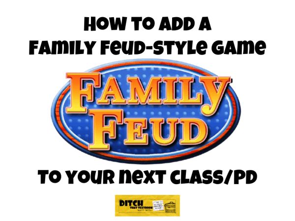 how to add a family - style game to your next class / ppd