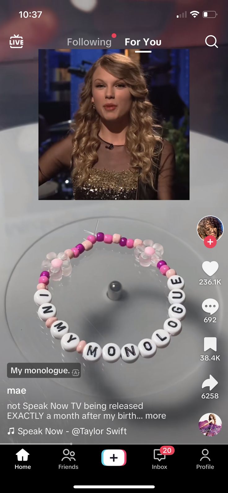 an image of a woman with beads on her necklace and the caption's for you