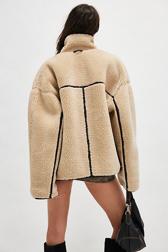 Sammy Cozy Reversible Coat Winter Coat With Fur, Womens Winter Coat, Stylish Winter Jackets Women, Reversible Hooded Fall Outerwear, Cute Winter Jackets, Free People Sherpa Jacket, Free People Coats & Jackets, Sherpa Hooded Outerwear With Double-lined Hood, Purple Fur Coat