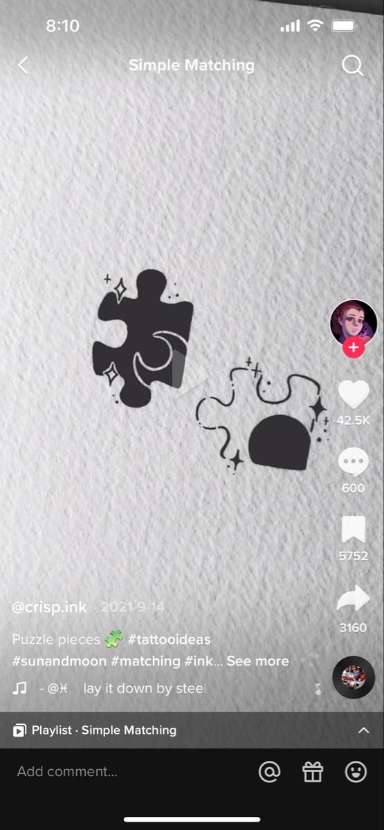 an image of someones puzzle piece on their phone