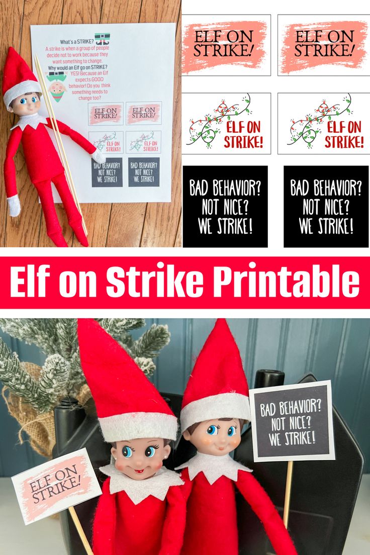 elf on the shelf printables for kids and adults to use in their home