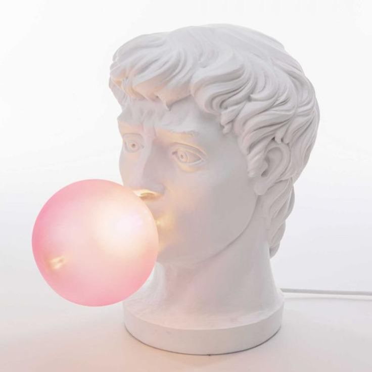 Wonder Lamp by Seletti Lampe Decoration, Pink Bubbles, Chewing Gum, Artist Style, Dream House Decor, Led Light Bulb, Baku, My New Room, Color Rosa