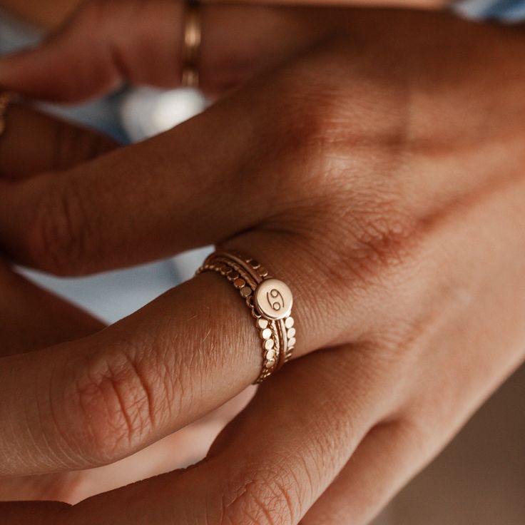 Our prettiest little glimmering stacking band, the Pippa Disc Stacking Ring is one to add to your digit set. We absolutely love wearing this in a beautiful dainty stack. These rings are handmade just for you and available in Gold Fill or Sterling Silver. As they are handmade, each one is unique. You may notice the tiny join where your ring has been soldered. Dainty Adjustable Stackable Rings, Everyday Gold Stackable Initial Ring, Gold Stackable Initial Ring For Everyday, Dainty Adjustable Stackable Rings For Everyday, Adjustable Dainty Stackable Rings For Everyday, Delicate Stackable Adjustable Midi Rings, Delicate Adjustable Stackable Midi Rings, Adjustable Stackable Initial Ring For Everyday, Stackable Adjustable Delicate Midi Rings