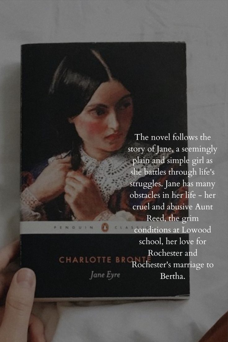 someone is holding up a book with an image of charlotte brontee on it