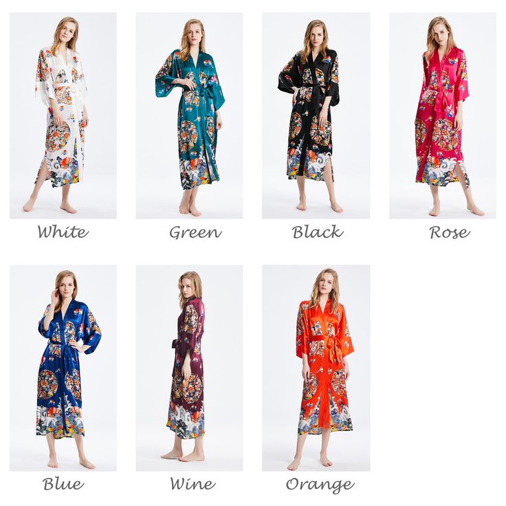 The mulberry silk kimono print robe is, soft color, soft and comfortable, and silky skin-friendly, the combination of pure mulberry silk material and exquisite digital inkjet printing is more elegant and luxurious.● Sexy V-neck, showing the soft line of the neck and modifying the face.● The loose three-quarter sleeves are comfortable and easy for the wrist to move freely.● The waist tie design breaks mediocrity, improves the waistline, and shows the perfect proportion.● Inner ties design, Inner Elegant Long Sleeve Sleepwear For Vacation, Long Summer Robe For Sleep, Long Summer Sleep Robe, Long Sleepwear For Spring Relaxation, Comfortable Long Spring Sleepwear, Silk Long Sleeve Home Robe, Long Sleeve Silk Robe For Home, Long Sleeve Silk Robe, Long Summer Sleepwear For Relaxation