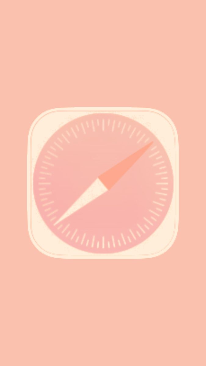 a pink and white square with a compass on the center, in front of a light pink background