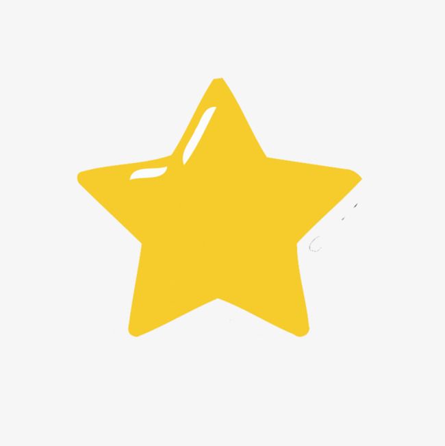 a yellow star on a white background