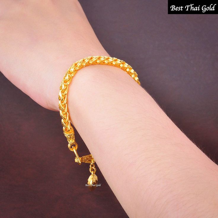 This Shop has a Special Free Gift (Chain) for Every Order. 😊🙏 Item: 1 x Bracelet For: Unisex Type: GOLD PLATED over Brass, Nickel free Gold Purity: 96.5% Surface: Sand Matted Length: ~ 7 inches Weight: ~ 14 grams Color: Yellow Gold (slightly +/- from photo) Handmade from Thailand. Thai gold plating technic really solid and stunning look. Rewarding your life from hard working, match up your dress, bridesmaid wedding engagement or a gift to someone special for you. The Craftsmanship of Thai Jewe Elegant Gold Bangle With Latkans, Gold Bracelet With Latkans, Gold-plated Charm Bracelet For Weddings, Gold Bracelets With Latkans For Festivals, Gold Bracelets With Latkans For Wedding, Gold Wedding Bracelets With Latkans, Gold Bangle Bracelets With Latkans, Gold-plated Gold Bracelets For Puja, Gold Bracelet With Latkans For Puja