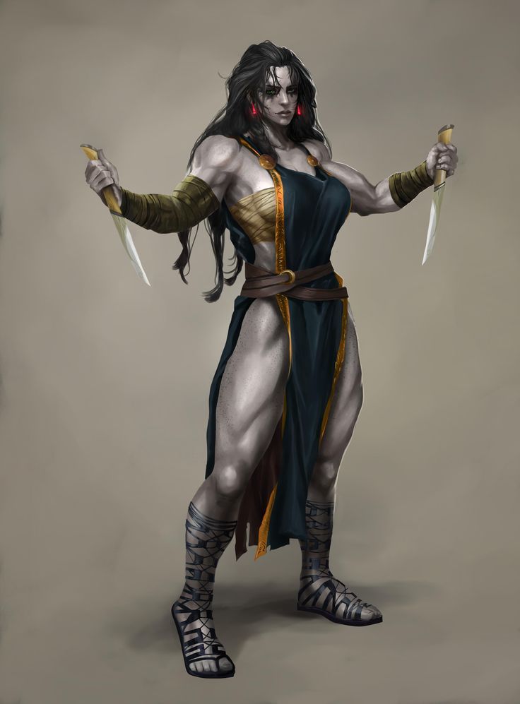 Buff Ladies, Dnd Species, Goliath Barbarian, Barbarian Art, Barbarian Dnd, Rogue Character, Warrior Women, Fantasy Races, Dungeons And Dragons Characters