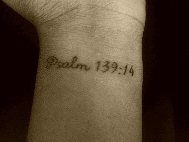 Psalms 139, Think Tattoo, Party Tattoos, Fearfully And Wonderfully Made, Wonderfully Made, Psalm 139, Nail Tattoo, Girly Tattoos, Family Tattoos