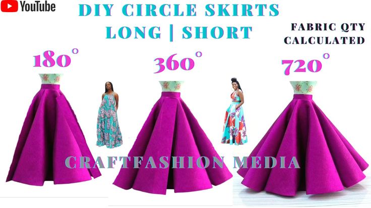 HI EVERYONE💝, THANK YOU FOR WATCHING. THIS VIDEO IS A DETAILED TUTORIALS/ILLUSTRATIONS ON HOW TO ACHIEVE DIFFERENT TYPES OF CIRCLE SKIRTS OR DRESS. I WILL TAKE YOU THROUGH ALL THE STEPS YOU NEED TO ACHIEVE A WELL TAILORED CIRCLE SKIRT OR DRESS INCLUDING THE AMOUNT OF FABRIC THAT WILL BE NEEDED FOR ANY MODEL YOU WILL LIKE TO ACHIEVE. 
 Like, comment and subscribe. Ch Ball Gown Pattern Sewing Free, Free Prom Dress Patterns, Diy Ball Gown, Ursula Cosplay, Flared Skirt Pattern, Diy Circle Skirt, Circle Maxi Skirt, Long Circle Skirt, Long Skirt Pattern