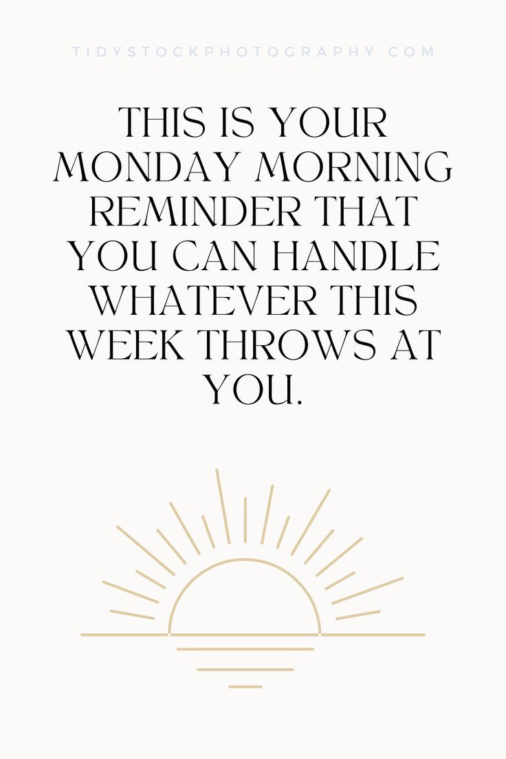 This is your Monday morning reminder that you can handle whatever this week throws at you. Monday Morning Reminder. Monday Morning Quotes. Monday Motivation Funny Start Your Day Quotes, This Is Your Monday Morning Reminder, Monday Morning Reminder Quotes, Quotes About Monday Motivation, Positive Professional Quotes, Monday Devotional Quotes, Quotes Monday Motivation, Weekly Quotes Inspiration Positivity, Week Start Quotes Motivation