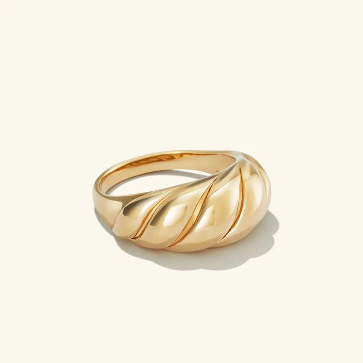 Big Croissant ring gold Croissant Ring, Index Finger Rings, Trendy Ring, Domed Ring, Stainless Steel Rings, Types Of Rings, Steel Ring, Steel Jewelry, Stainless Steel Jewelry