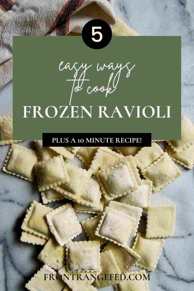 frozen ravioli on countertop. How To Cook Ravioli, Frozen Ravioli Recipes, Fried Ravioli Recipe, Cheese Ravioli Recipe, How To Make Ravioli, Grilled Chicken Kabobs, Ravioli Pasta, Ravioli Bake, Pasta Varieties