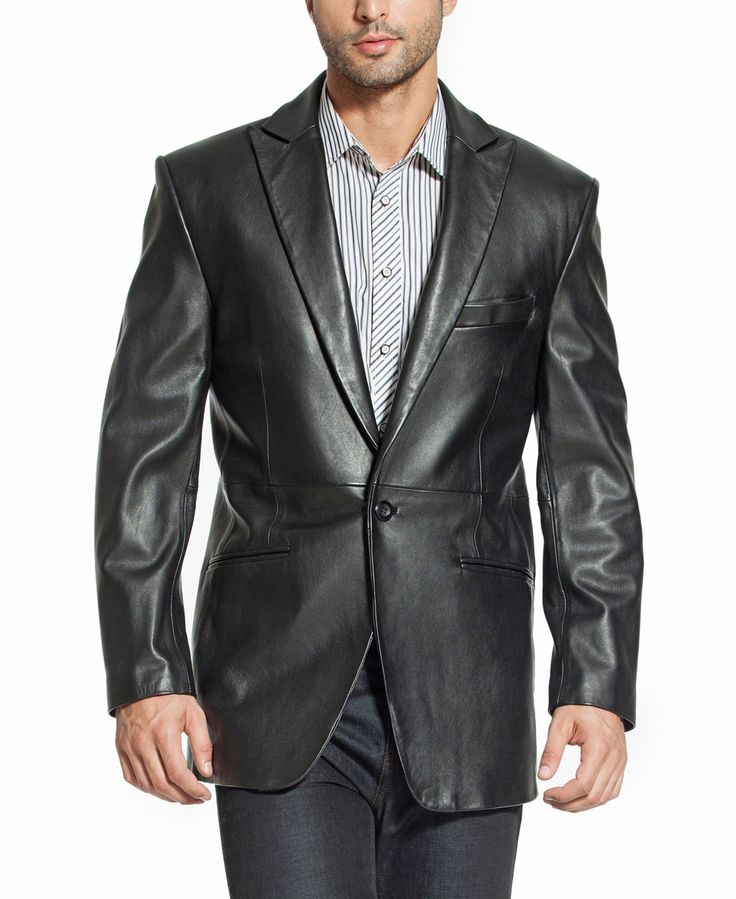 in stock Mens Leather Blazer, Lycra Men, Leather Blazer, Big And Tall, Black Blazers, Leather Men, Buy Online, Blazer, Leather