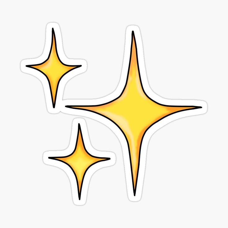 two yellow stars stickers on a white background