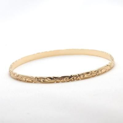 Elegant Adjustable Carved Bangle, Rose Gold Engraved Bangle For Wedding, Engraved Rose Gold Bangle Bracelet, Elegant Carved Bangle For Weddings, Elegant Bangle With Engraving Option For Anniversary, Elegant Anniversary Bangle With Engraving Option, Hawaiian Heirloom Jewelry, Rose Gold Bangle Bracelet, Gold Bangles Indian