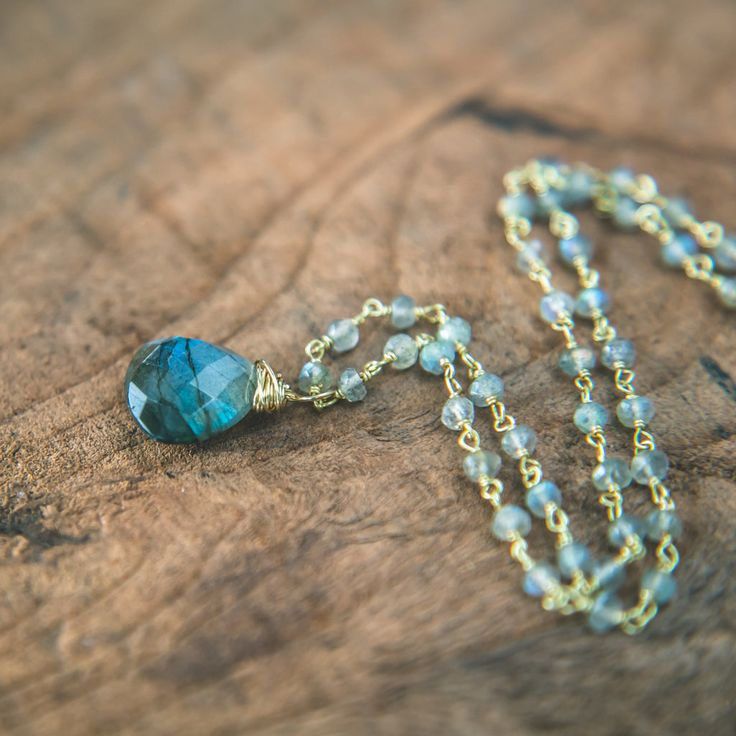 photo of Labradorite Gemstone Necklace Dainty Gemstone Necklace, Turquoise Bracelets, Boho Turquoise, Light Jewelry, Purple Fire, Mixed Metal Earrings, Healing Crystal Jewelry, Labradorite Necklace, Long Necklaces