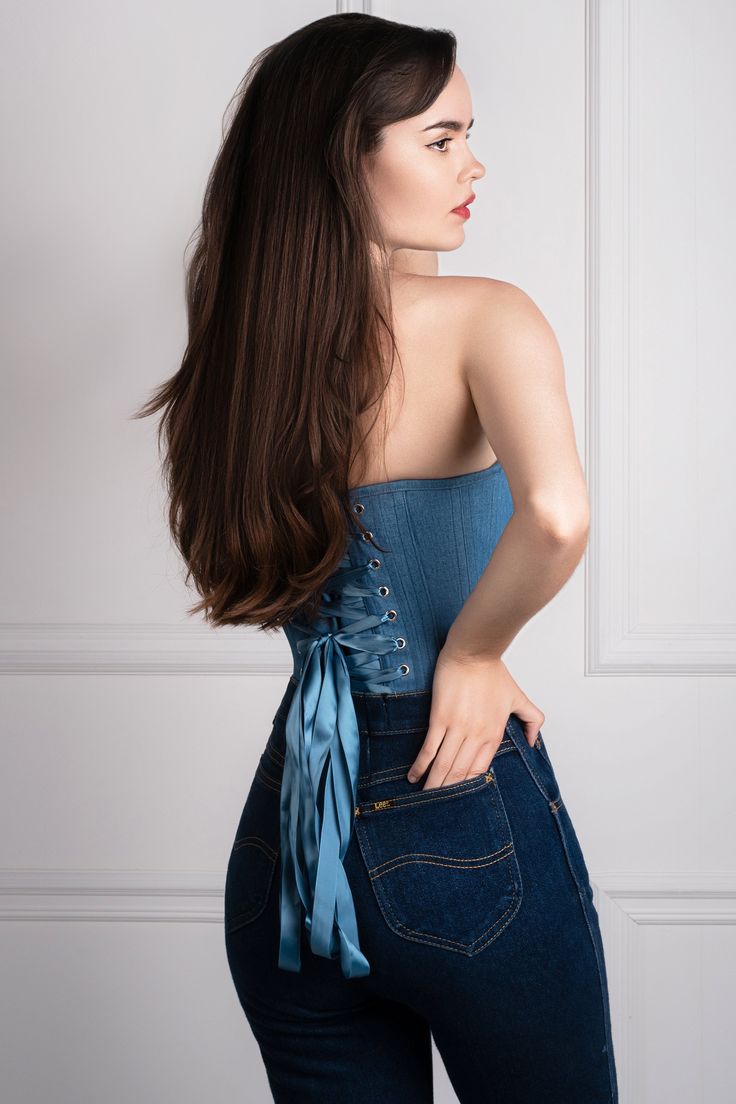 Classy Minimalist, Corset Blouse, Denim Corset, Overbust Corset, Underbust Corset, Waist Training, Lace Corset, Military Inspired, Corsets