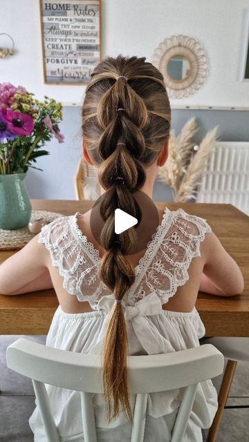 Picture Day Hair, Easy Hairstyles For Kids, Cute Toddler Hairstyles, Short Hair Tutorial, Baby Girl Hair, Braids For Kids, Ponytail Styles, Toddler Hair, Kids Hairstyles