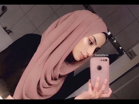 Easy Hijab Style for 2018! | Chiffon Scarf Tutorial - YouTube Simple Hijab Tutorial Step By Step, Hijab Wrapping Styles Step By Step, Hijab Wrapping Styles, Scarf Styles Hijab, Best Hijab Style, Hijab Tutorial With Glasses, Chiffon Hijab Style, Chiffon Hijab Tutorial, Different Hijab Styles