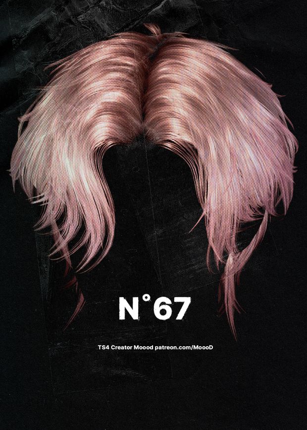 the back of a black t - shirt with pink hair