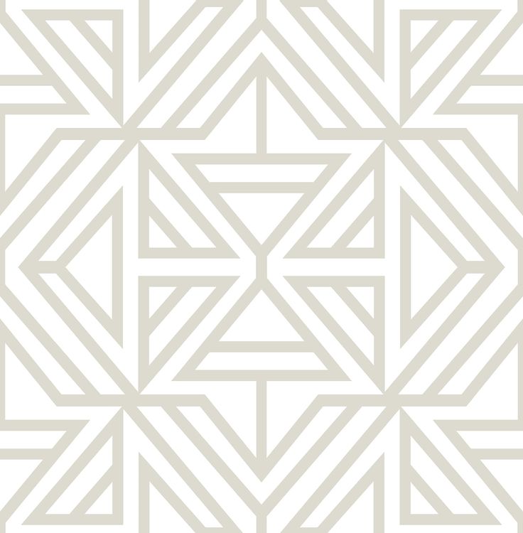 an abstract geometric design with white lines and triangles in the center, on a light gray background