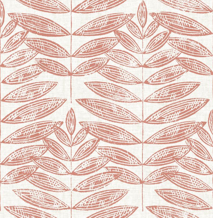 Akira Leaf Wallpaper Wallpaper A-Street Prints Double Roll Coral Block Print Wallpaper, Coral Wallpaper, A Street Prints, Beige Wallpaper, Decor Pillows, Pip Studio, Botanical Wallpaper, Paper Wallpaper, Leaf Wallpaper