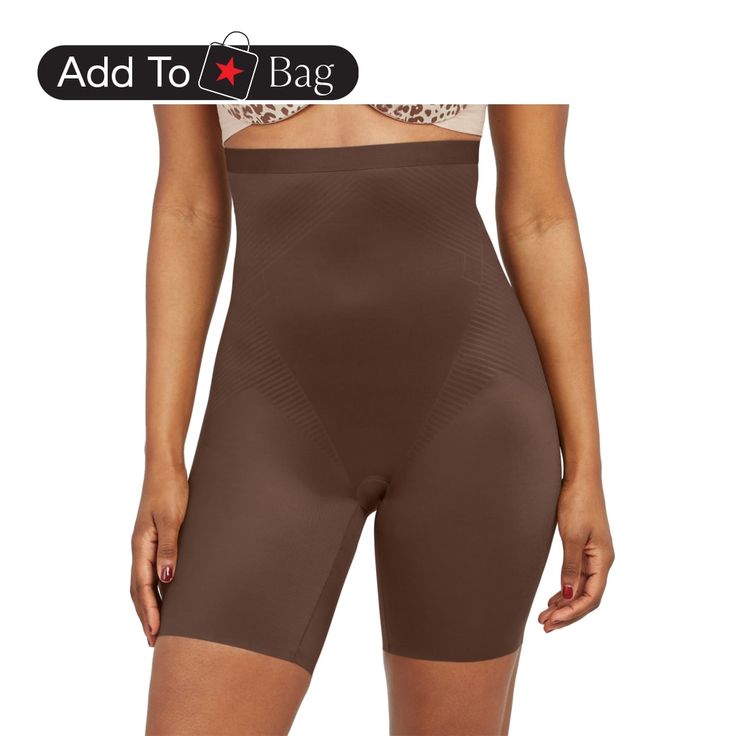 in stock Mid Thigh Shorts, Body Shapewear, Lightweight Shorts, Chestnut Brown, Sleeve Cotton, Chestnut, Shapewear, Perfect Fit, High Waisted