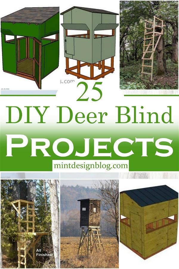 the 25 diy deer blind projects are great for beginners to learn how to build them