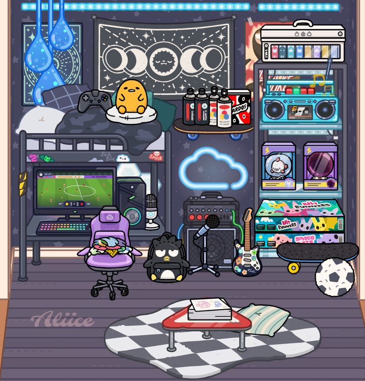 a room filled with furniture and lots of clutter