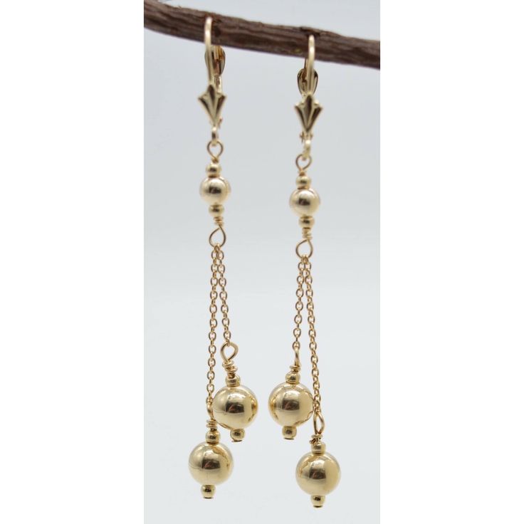 Elegant Jewelry With Dangling Beads, Elegant Formal Chandelier Earrings With Dangling Beads, Elegant Dangling Beads Drop Earrings, Elegant Drop Earrings With Dangling Beads, Elegant Jewelry With Dangling Charms, Classic Yellow Gold Chandelier Earrings, Elegant Long Drop Chandelier Earrings With Dangling Charms, Gold Jewelry With Dangling Beads For Anniversary, Elegant Dangle Earrings With Polished Beads