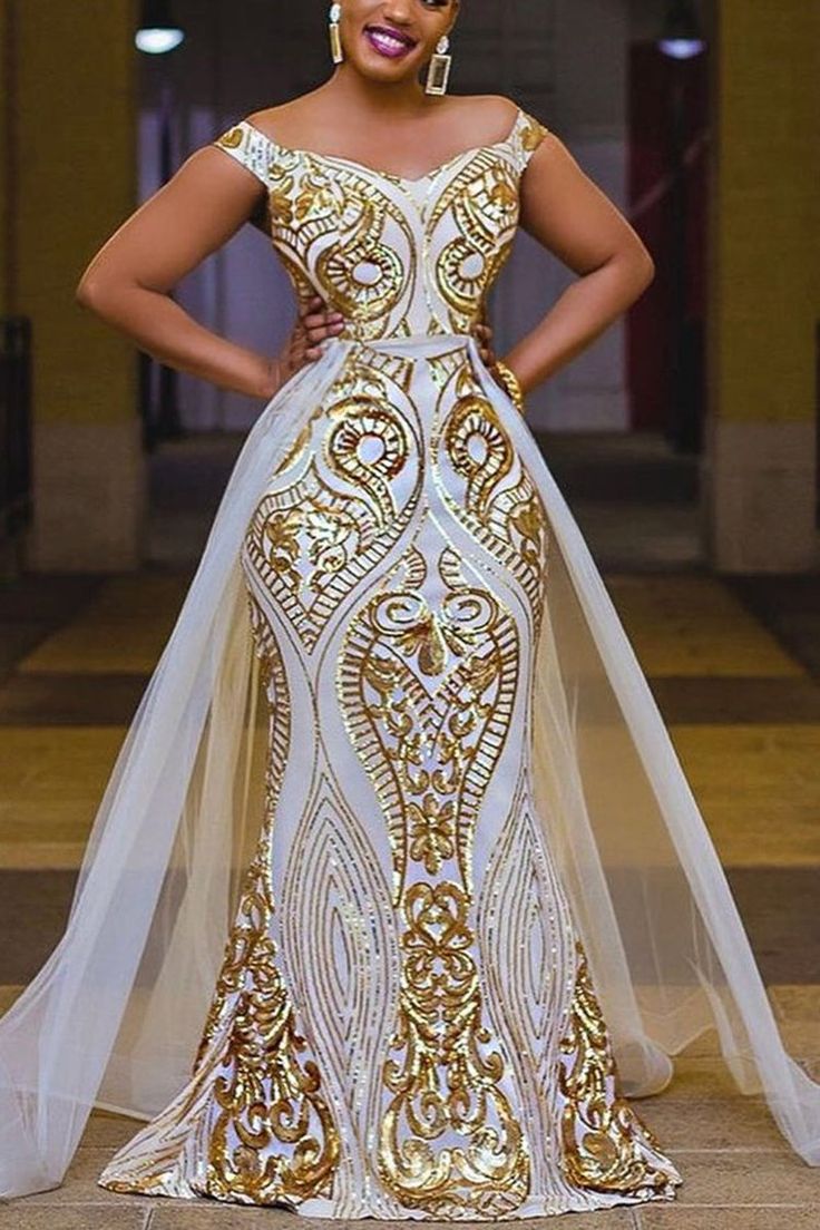 Wedding Royal, Plus Wedding Dresses, Maxi Dress Plus Size, Dinner Dress Classy, African Wedding Dress, Plus Size Formal, Dream Wedding Ideas Dresses, Sequin Maxi, Sequin Maxi Dress