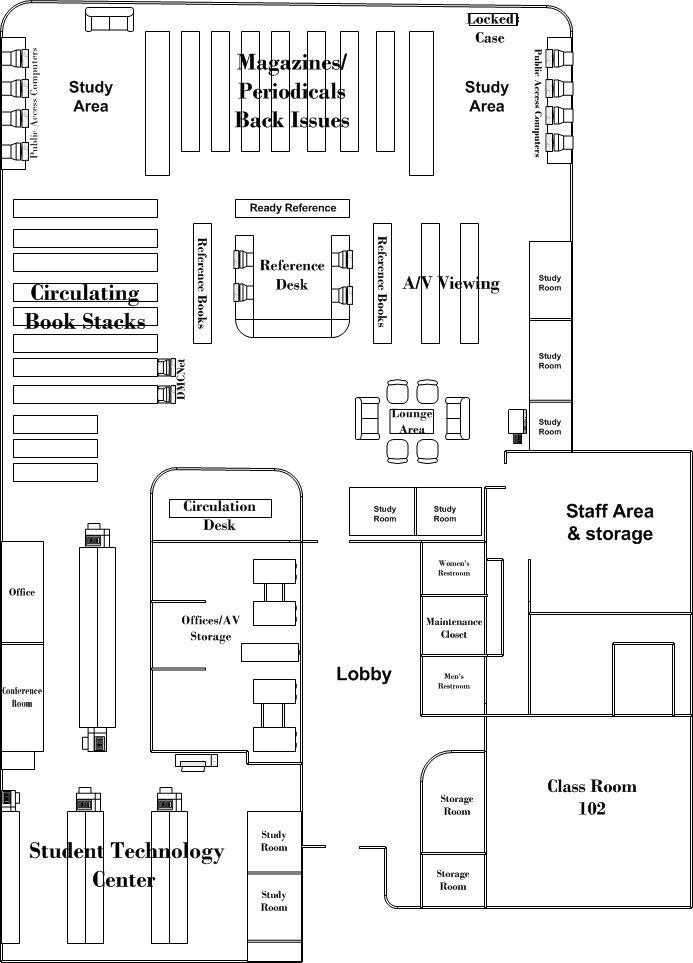 the floor plan for an office