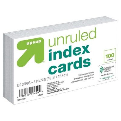 an unopened index cards is shown on a white background