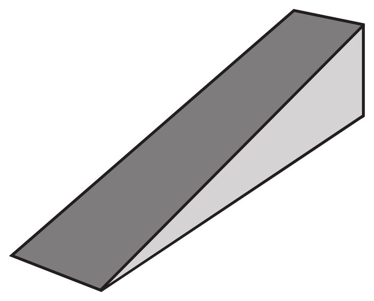 a gray rectangular object is shown on a white background, it appears to be in perspective