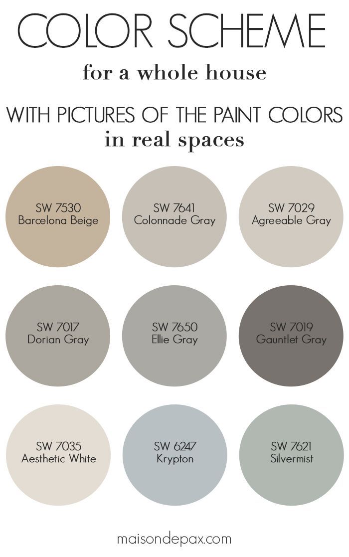 the modern farmhouse paint colors are available in many different shades and sizes, including grays,