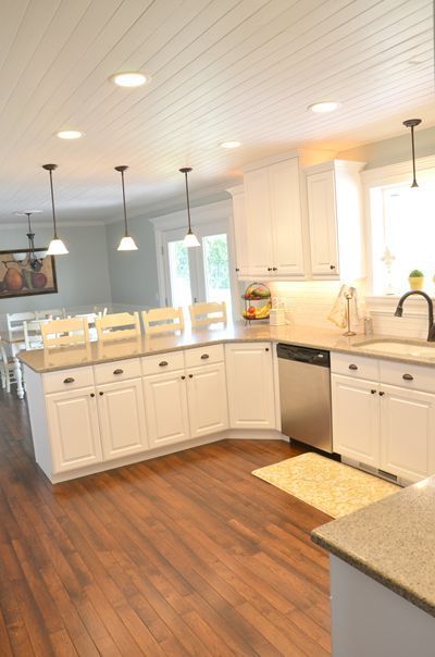 the kitchen is clean and ready for us to use in its new owner's home