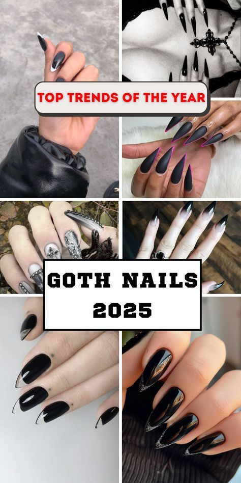 Long Goth Nails, Goth Nails Ideas, Purple Square Nails, Short Nails Design Ideas, Square Nails Short, Goth Nail Art, Grunge Elements, Nails 2025, Red Coffin