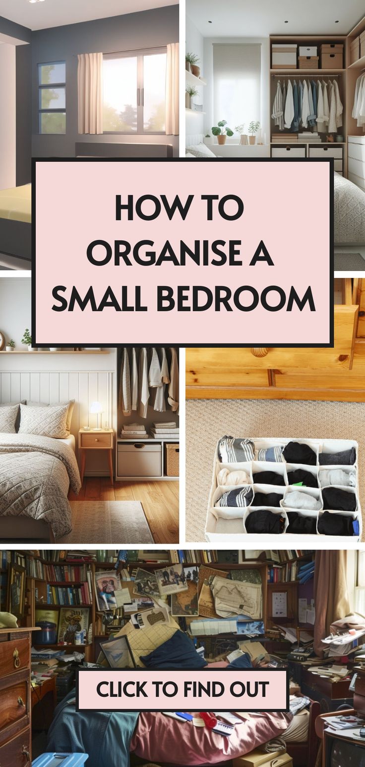 how to organize a small bedroom