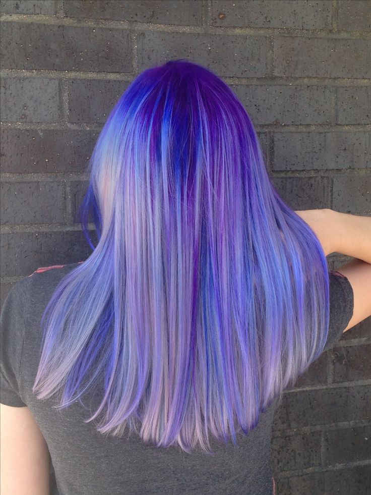 Like what you see? Follow me for more: @uhairofficial 2023 Haircolor, Long Hair Purple, Colorful Hairstyles, Natural Curly Hair Cuts, Rainbow Hair Color, Purple Shades, Dye Ideas, Hair Color Blue, Purple Light